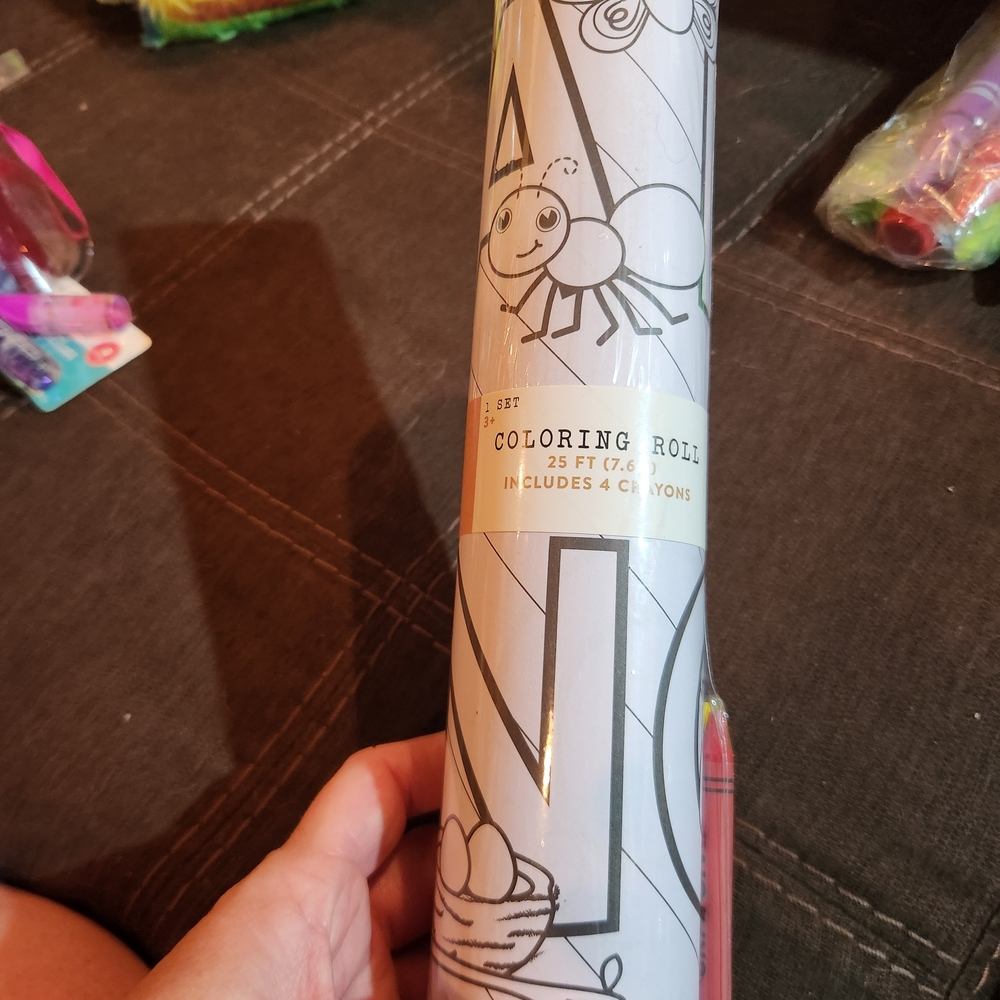 Coloring Roll with Crayons